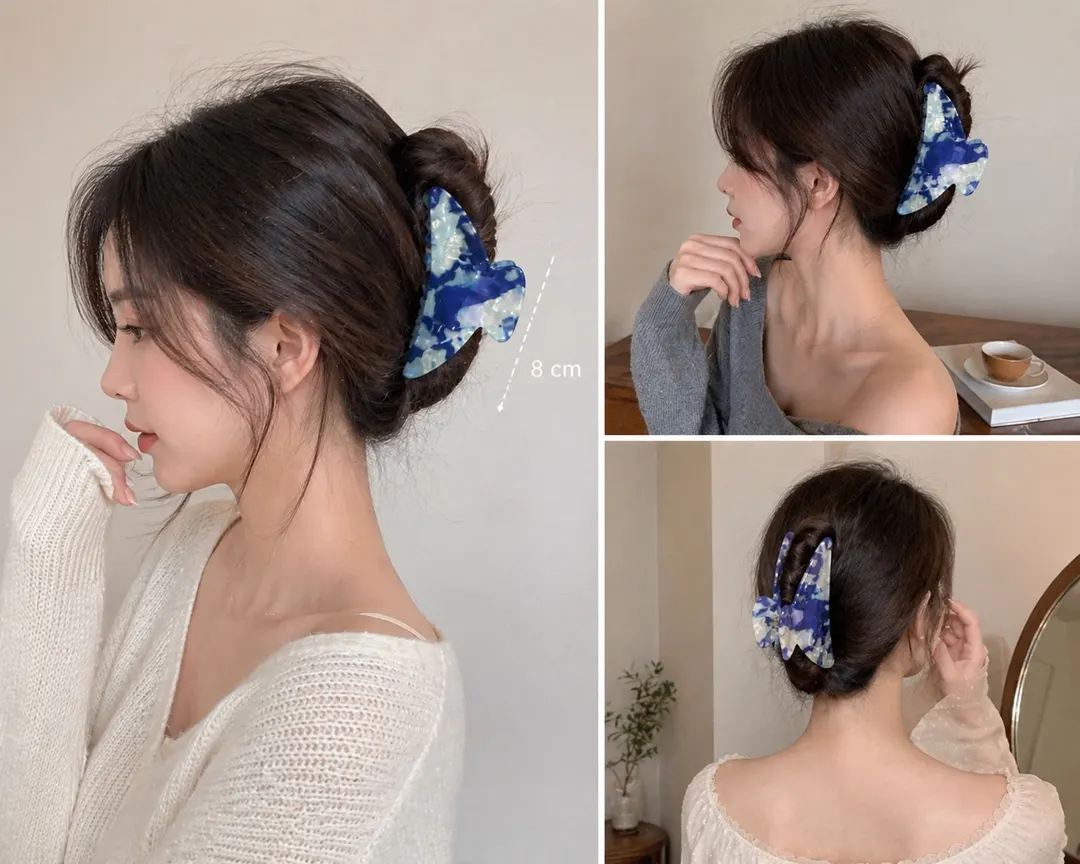 คลิปหินอ่อนสีโทนฟ้า