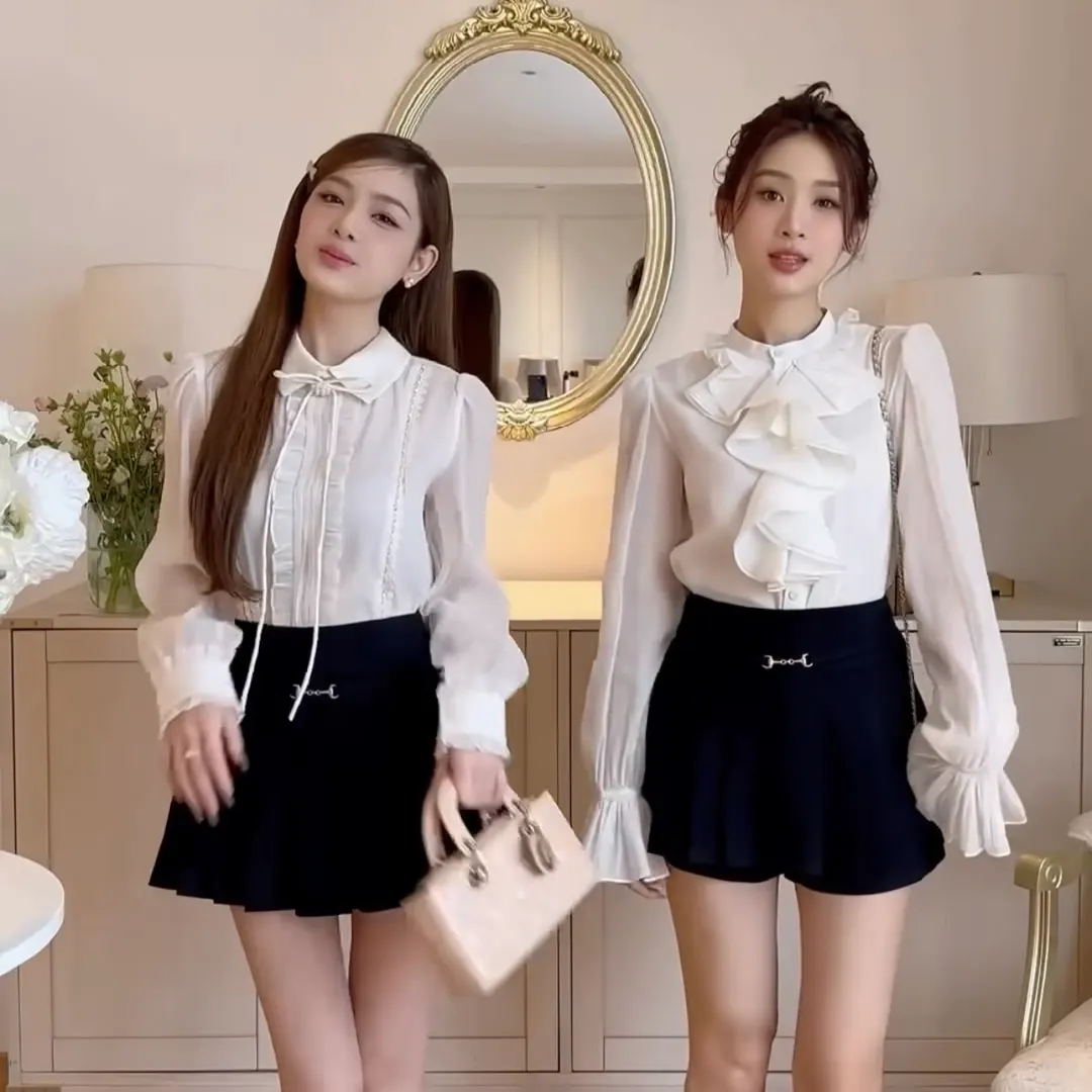 325 แขนยาว กระโปรงดำ