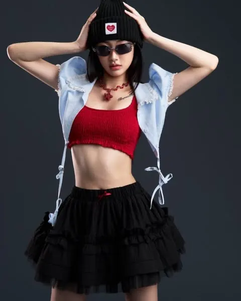 RIOT CROPTOP + ABYSS TOP + ABYSS SKIRT