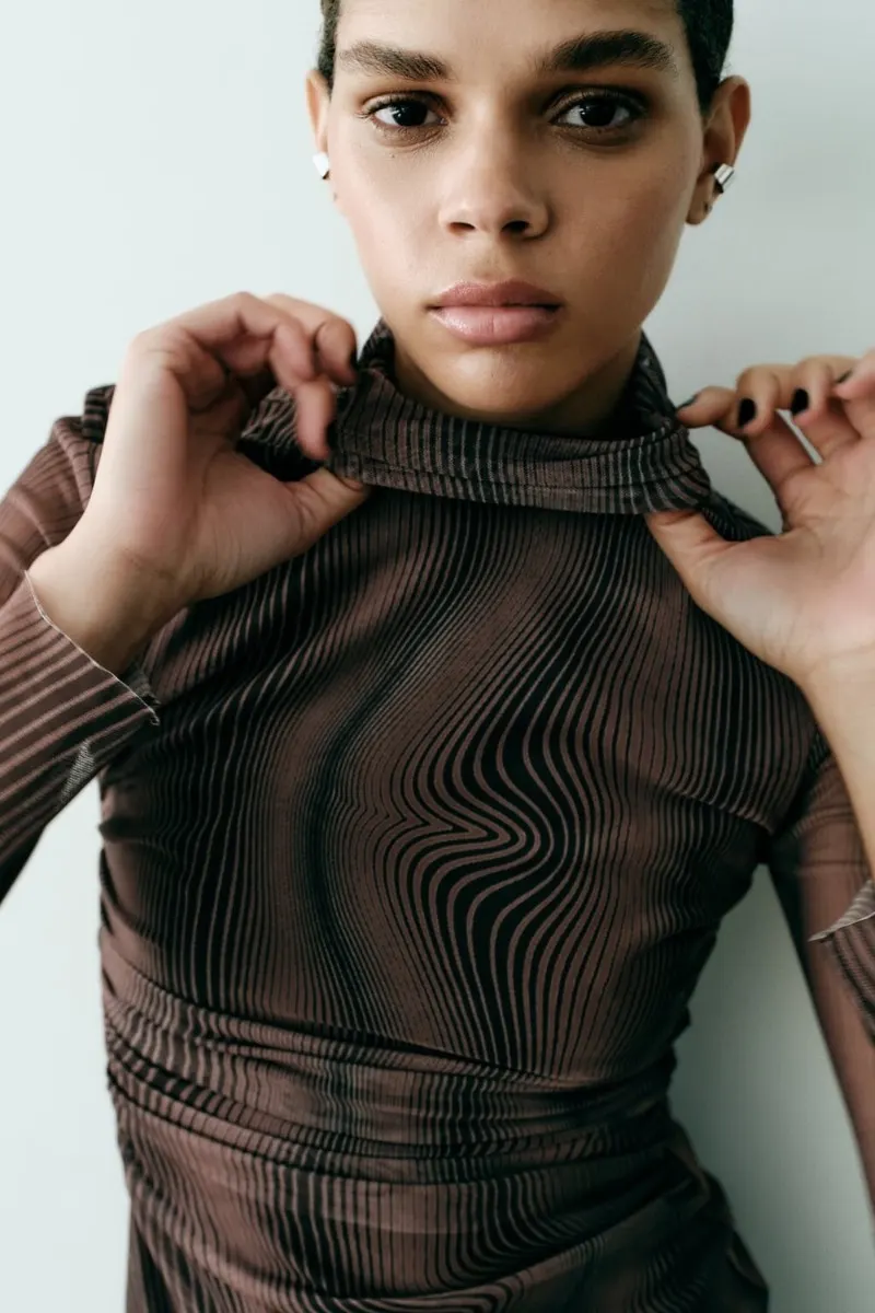 Brown Early Spring Dress