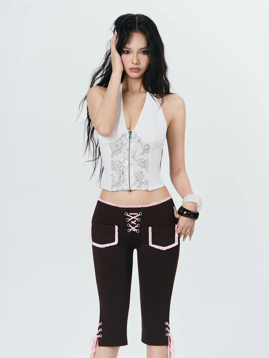 MOSAIC by Feiin - Swan Corset & Choco Pants (S/M)