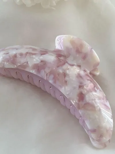 คลิปลายหินอ่อนสีม่วงพาสเทล 1