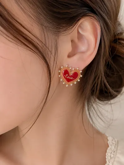 ต่างหู ไข่มุขหัวใจ ♥️ 3