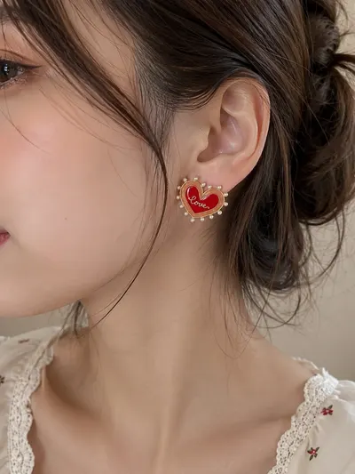 ต่างหู ไข่มุขหัวใจ ♥️ 4
