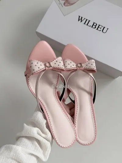 รองเท้าส้นสูง สไตล์ Coquette 4