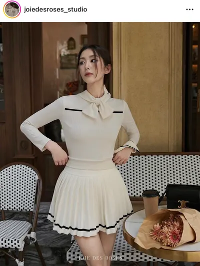 143 เสื้อแขนยาว - กระโปรง 7