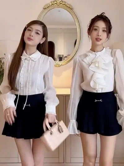 325 แขนยาว กระโปรงดำ 3