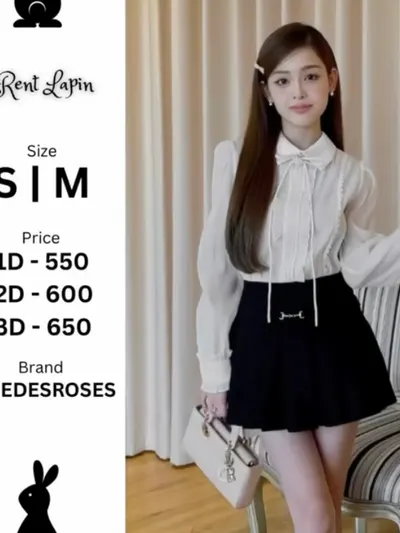 325 แขนยาว กระโปรงดำ 4