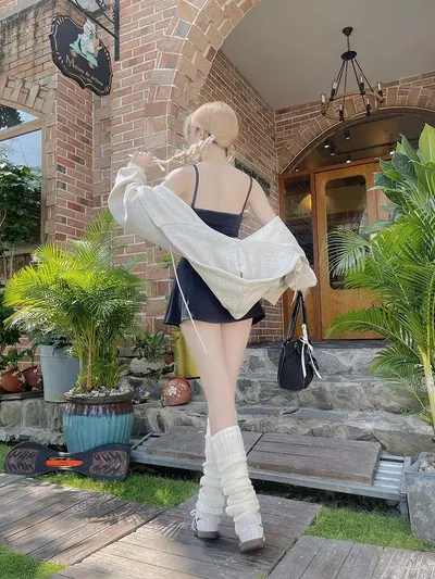 fullset casey short black Set 2 ชิ้น 5