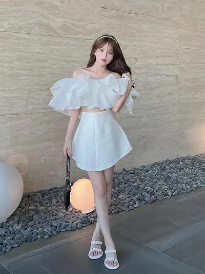 Ely Top + Ely Skirt เสื้อ+กระโปรง 6
