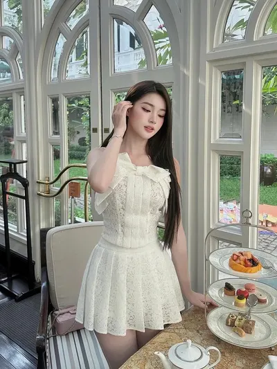 Delhina Set เสื้อ+กระโปรง 5