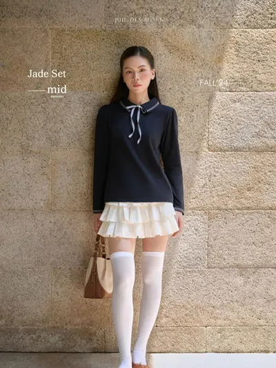 Jade Set เสื้อ+กระโปรง 3