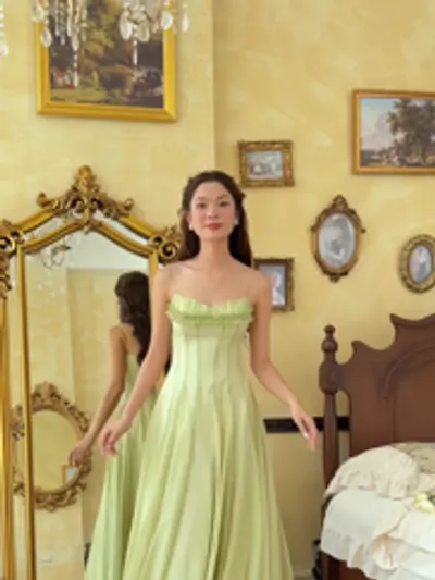 MATCHA DRESS แม็กซี่เดรสสายเดี่ยว 4