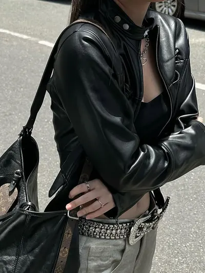 แจ็คเก็ต BASIC LOGO CROPPED JACKET 6
