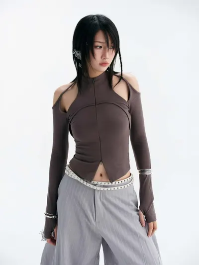 CASPIAN LONG SLEEVE TOP (GREY)
|/ LUFT PANTS (STRIPES) 4
