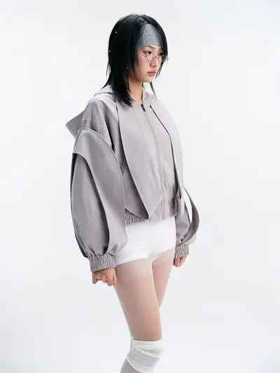 แจ็คเก็ต + กางเกงขาสั้น BLUEBELL JACKET (GREY) 6
