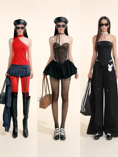 เสื้อ + กระโปรง + โช้กเกอร์ 6