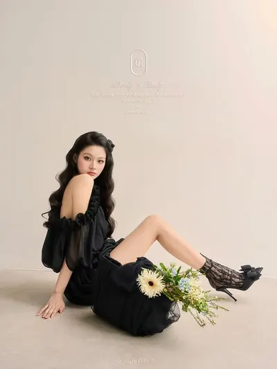 Black Romantic Balloon Dress 2