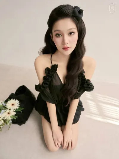 Black Romantic Balloon Dress 4