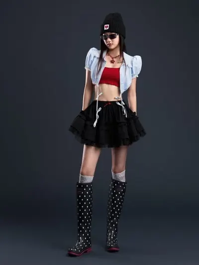 RIOT CROPTOP + ABYSS TOP + ABYSS SKIRT 2