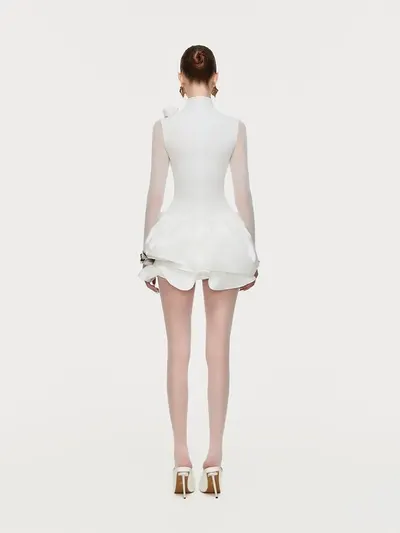 เดรส  Rose White 9