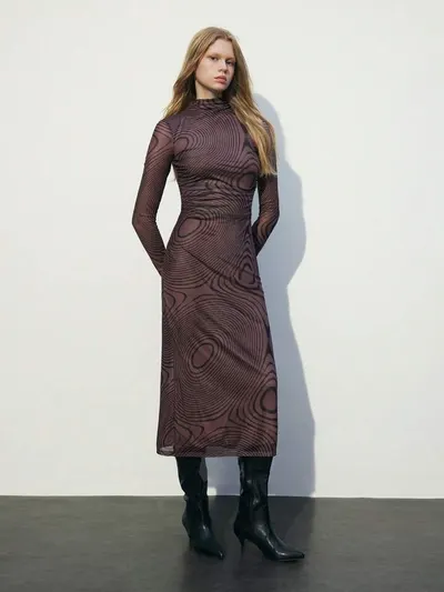 Brown Early Spring Dress 8