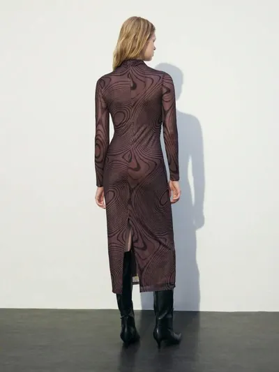 Brown Early Spring Dress 9