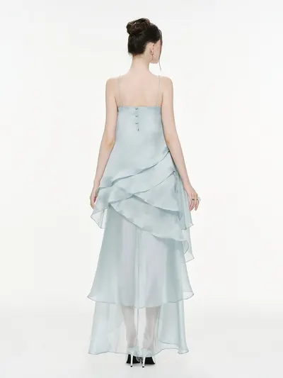 Mollynista Asymmetric Layered Organza Dress 3