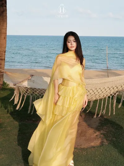CHAU HY Velour Sea Dress 2