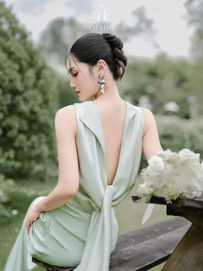 Ethereal Dress Green 2