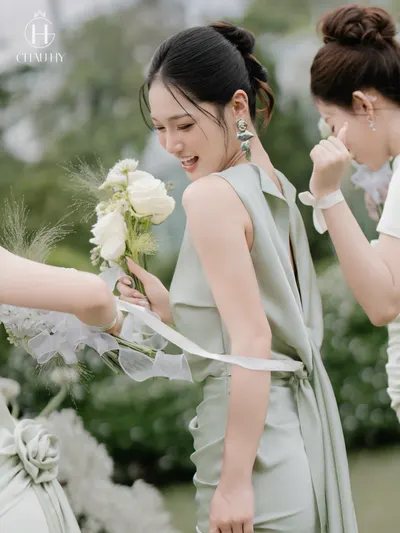 Ethereal Dress Green 3