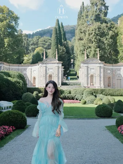 CHAU HY Velour Sea Dress 5