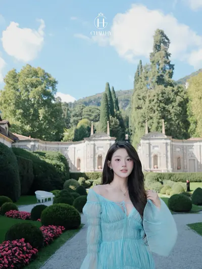 CHAU HY Velour Sea Dress 3