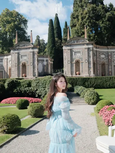 CHAU HY Velour Sea Dress 4