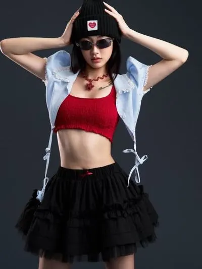 RIOT CROPTOP + ABYSS TOP + ABYSS SKIRT 6