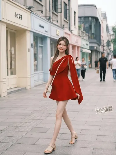 ♥️♥️♥️ สีแดง Lucie Dress 3
