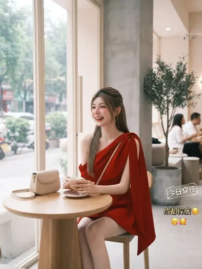 ♥️♥️♥️ สีแดง Lucie Dress 5