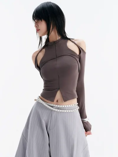 CASPIAN LONG SLEEVE TOP (GREY)
|/ LUFT PANTS (STRIPES) 3