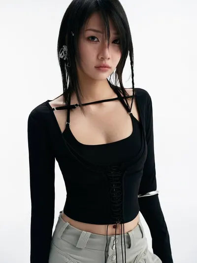 BISOU LONG SLEEVE TOP (BLACK)
DESMON PANTS 10
