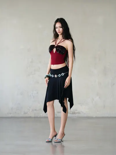 MOSAIC by Feiin - Mora Top & Noir Skirt Set 2
