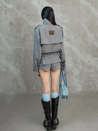 CERA NEW COLLECTION ‘27 Pair Trench-coat Grey 5