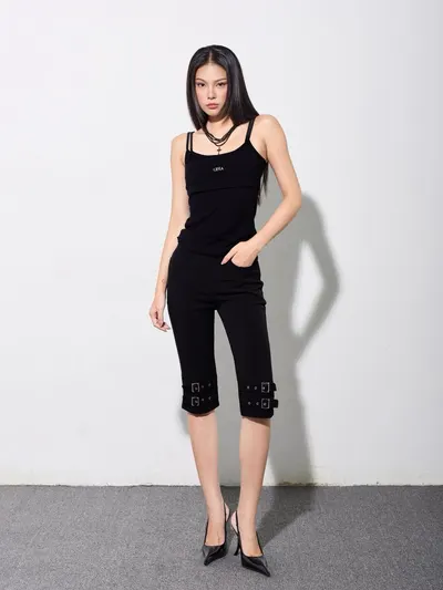 CERA Iconic Top & Skinny Bermuda Pants Set 1