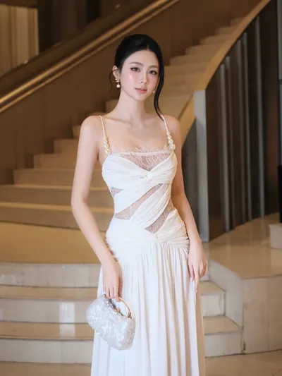 Thao Bibi Brand White Lace Dress 2