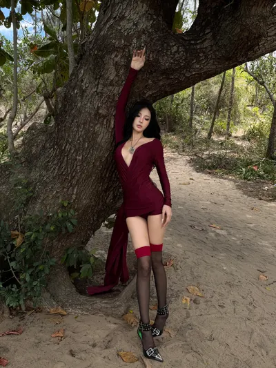 Azure Set - Deep Red เดรส 2