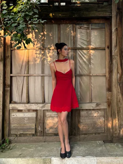 So Dope Club Red Mary Dress 4