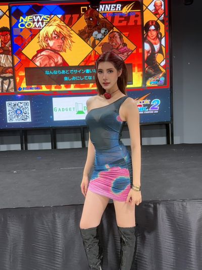 BONG One Shoulder Wrapped Hips Dress GRADIENT
